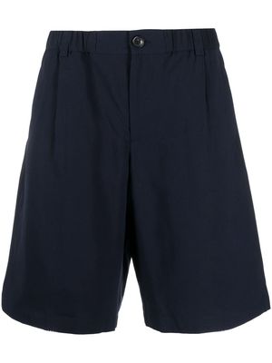 Jacquemus elasticated-waist knee-length shorts - Blue