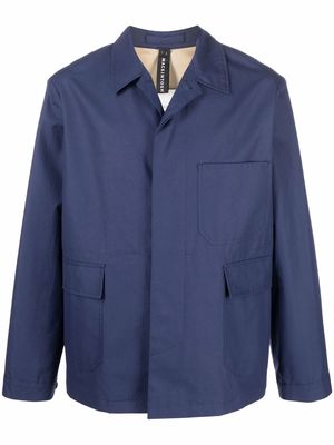Mackintosh long-sleeve single-breasted jacket - Blue