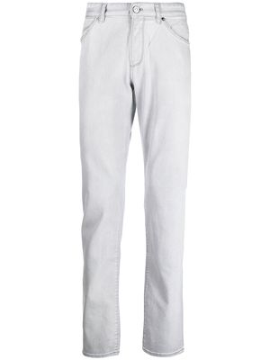 PT TORINO high-rise straight-leg jeans - Grey