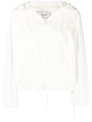 Herno zip-fastening hooded jacket - White