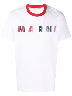 Marni cotton logo-print T-shirt - White