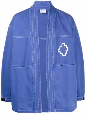 Marcelo Burlon County of Milan logo-print cotton jacket - Blue