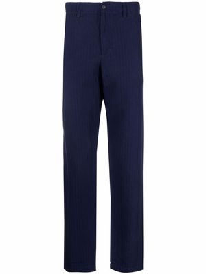 ASPESI striped straight-leg trousers - Blue