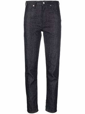 Jil Sander contrast-patch slim-fit jeans - Blue
