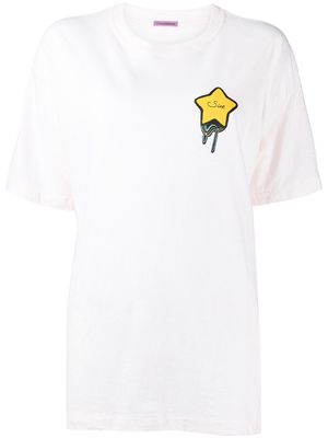 Sueundercover graphic-print cotton T-shirt - Pink