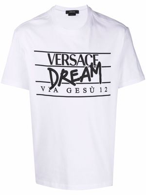 Versace logo-print short-sleeved T-shirt - White