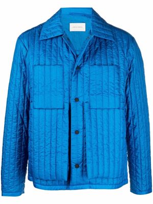 Craig Green quilted single-breasted jacket - Blue