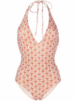 La DoubleJ shell print Sexy Swimsuit - Neutrals