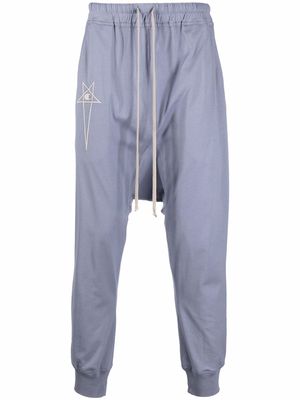 Rick Owens DRKSHDW x Champion Prisoner cotton drop-crotch trousers - Purple