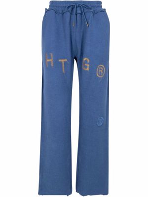 HONOR THE GIFT logo-embroidery track pants - Blue