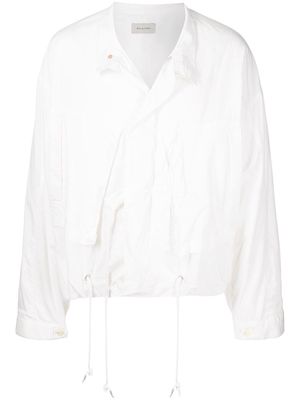 Bed J.W. Ford cotton-silk blend asymmetric jacket - White