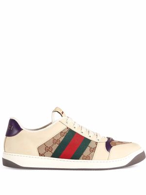 Gucci Screener lace-up sneakers - White