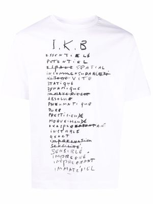 Etudes Spirit I.K.B organic cotton T-shirt - White