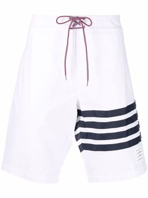 Thom Browne 4-Bar swim shorts - White