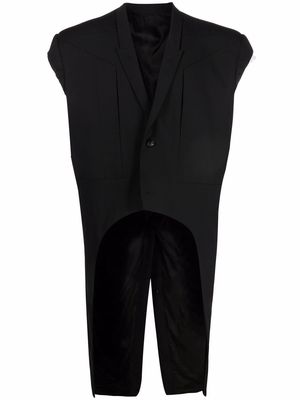 Rick Owens Fogconcert sleeveless coat - Black