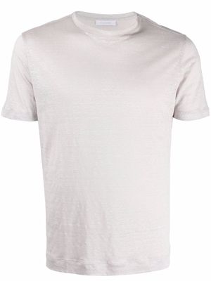 Cruciani crew-neck fitted T-shirt - Neutrals