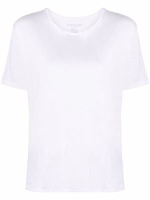 Majestic Filatures lightweight linen-blend T-shirt - White
