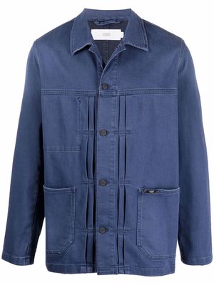 Closed buttoned shirt jacket - Blue