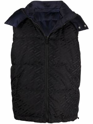 Versace sleeveless padded gilet - Black