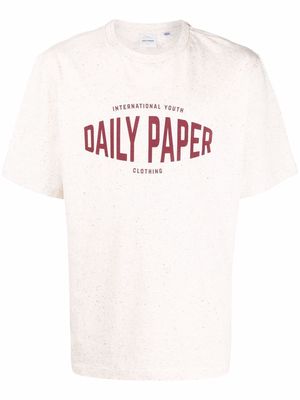 Daily Paper logo-print crewneck T-shirt - Neutrals