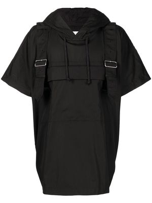 Comme Des Garçons Shirt pullover short-sleeve hooded coat - Black