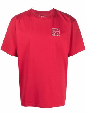 PACCBET logo-print cotton T-Shirt - Red