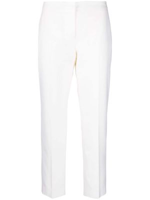 Alexander McQueen mid-rise cropped trousers - Neutrals