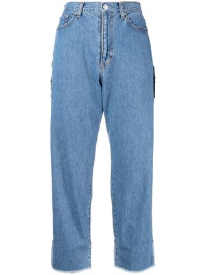 Sueundercover high-waisted panelled jeans - Blue