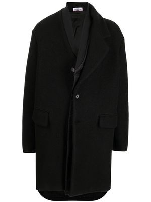 Gcds single breasted coat - Black
