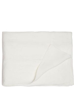 Once Milano large linen tablecloth - White