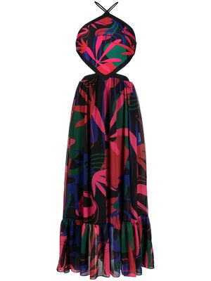 PatBO Tarsila halterneck beach dress - Red
