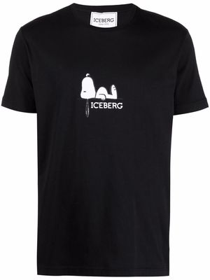 Iceberg Snoopy logo-print T-shirt - Black