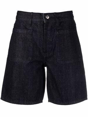 Jil Sander pocketed denim shorts - Blue