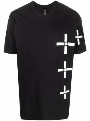 Thom Krom geometric print T-shirt - Black