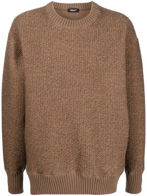 UNDERCOVER ribbed crew-neck jumper - Brown
