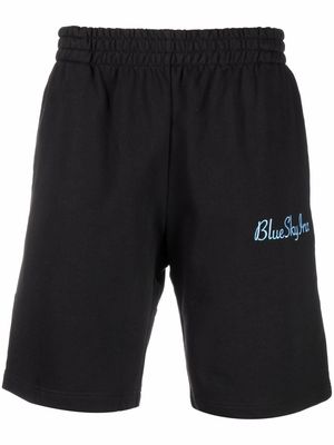 BLUE SKY INN washed-print elasticated shorts - Black