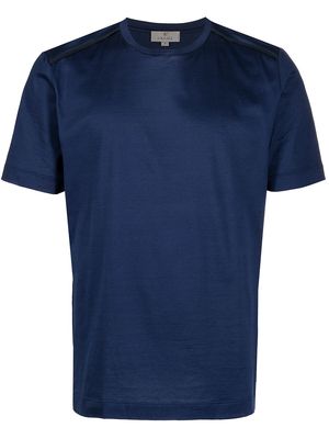 Canali crewneck short-sleeve T-shirt - Blue