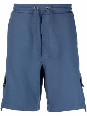 Iceberg cargo pocket cotton shorts - Blue