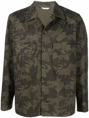 Manuel Ritz camouflage-print shirt jacket - Green