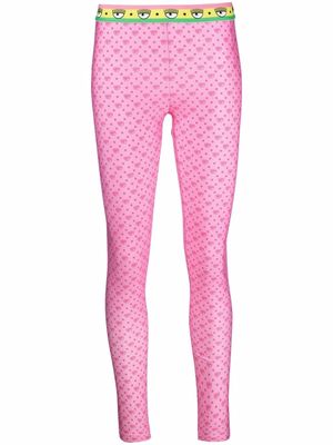 Chiara Ferragni eye-motif leggings - Pink