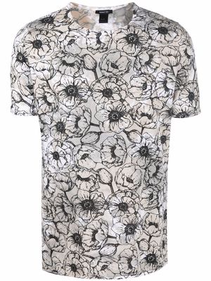 Avant Toi floral-print cotton T-shirt - Neutrals