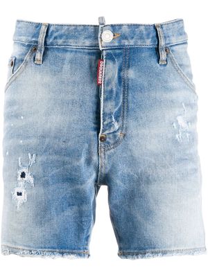 Dsquared2 patch pocket denim shorts - Blue