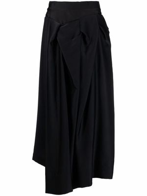 Vivienne Westwood asymmetric draped skirt - Black