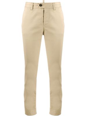 Dsquared2 buttoned waist cropped trousers - Neutrals