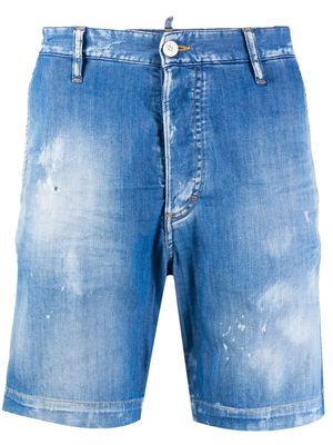 Dsquared2 distressed effect denim shorts - Blue