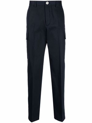 LANVIN pocket-detail straight-leg trousers - Blue