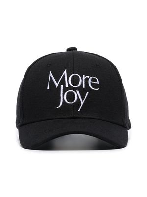 More Joy logo-embroidered baseball cap - Black