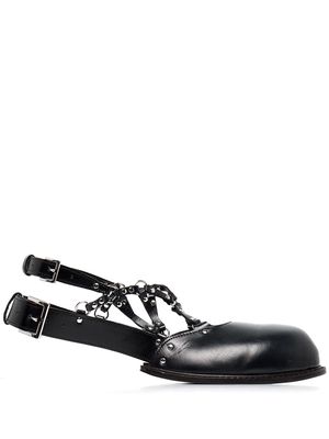 Comme Des Garçons Noir Kei Ninomiya toe-strap shoe add-on - Black