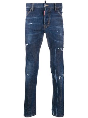 Dsquared2 distressed effect skinny jeans - Blue