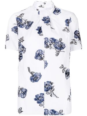 Erdem floral-print short sleeve shirt - White